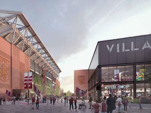 Villa Park redevelopment Villa Way and the new club shop. Source: Aston Villa/BCC