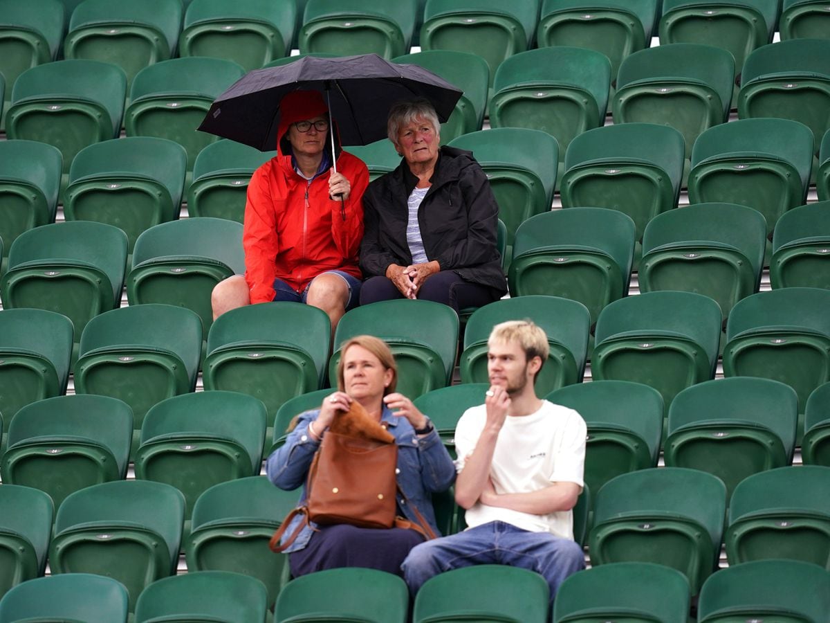 Spectators on day two of Wimbledon 2022