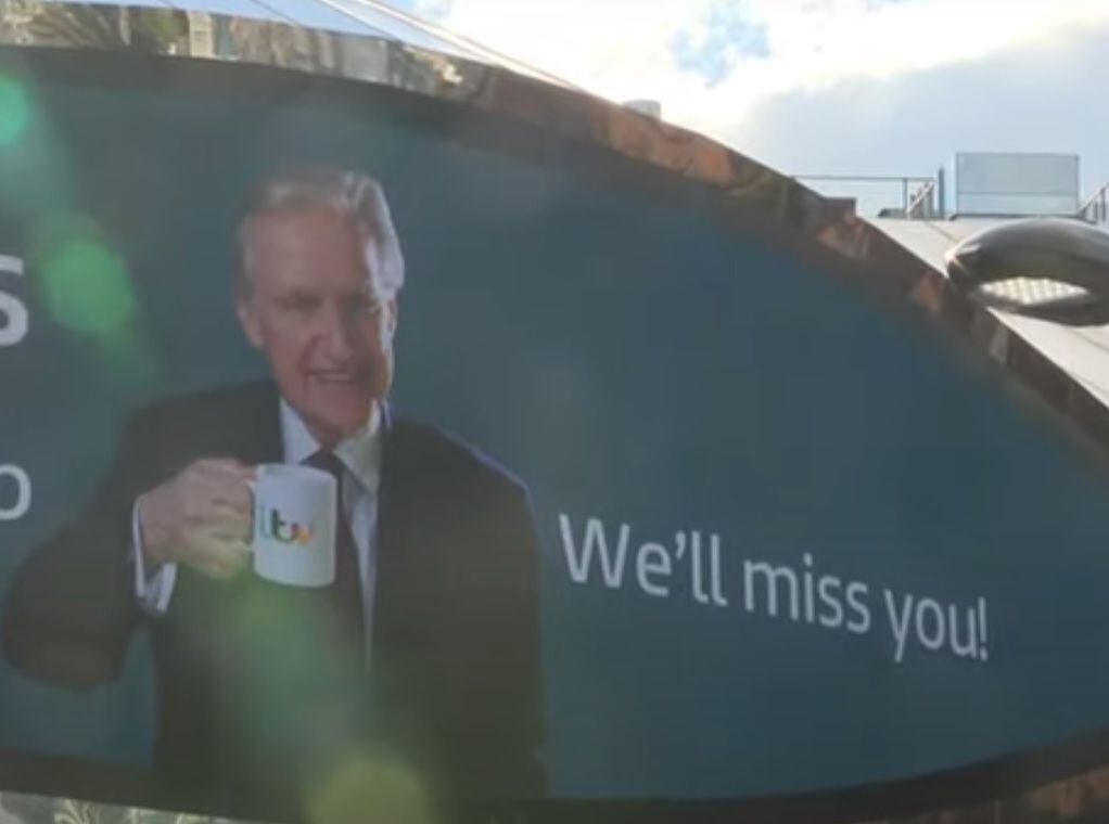 Bob Warman beamed on New Street Station after bowing out after 49 years presenting the news 