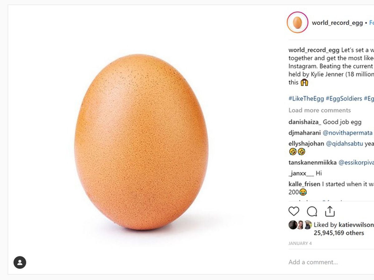 Egg Photo Becomes Most Liked Instagram Post Ever Express And Star