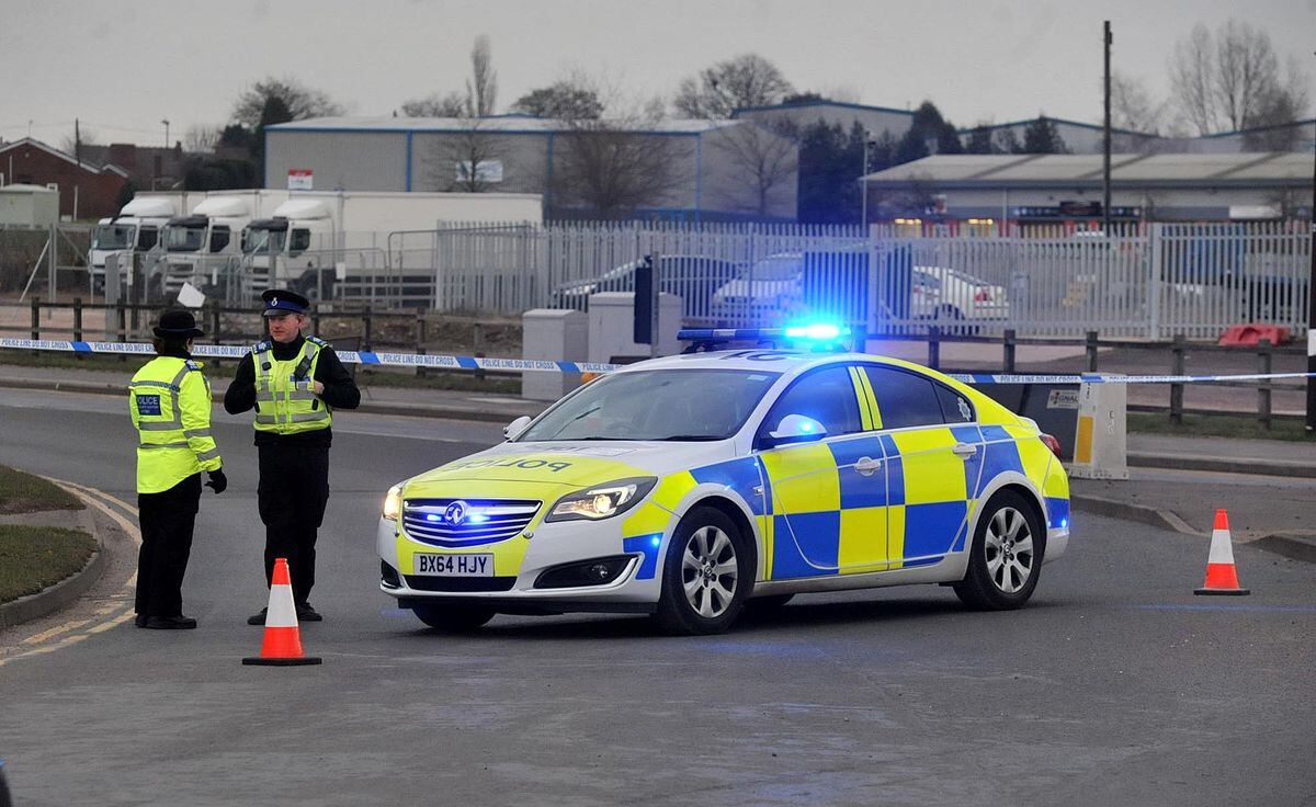 Police have been at the scene over recent months as munitions have been found 