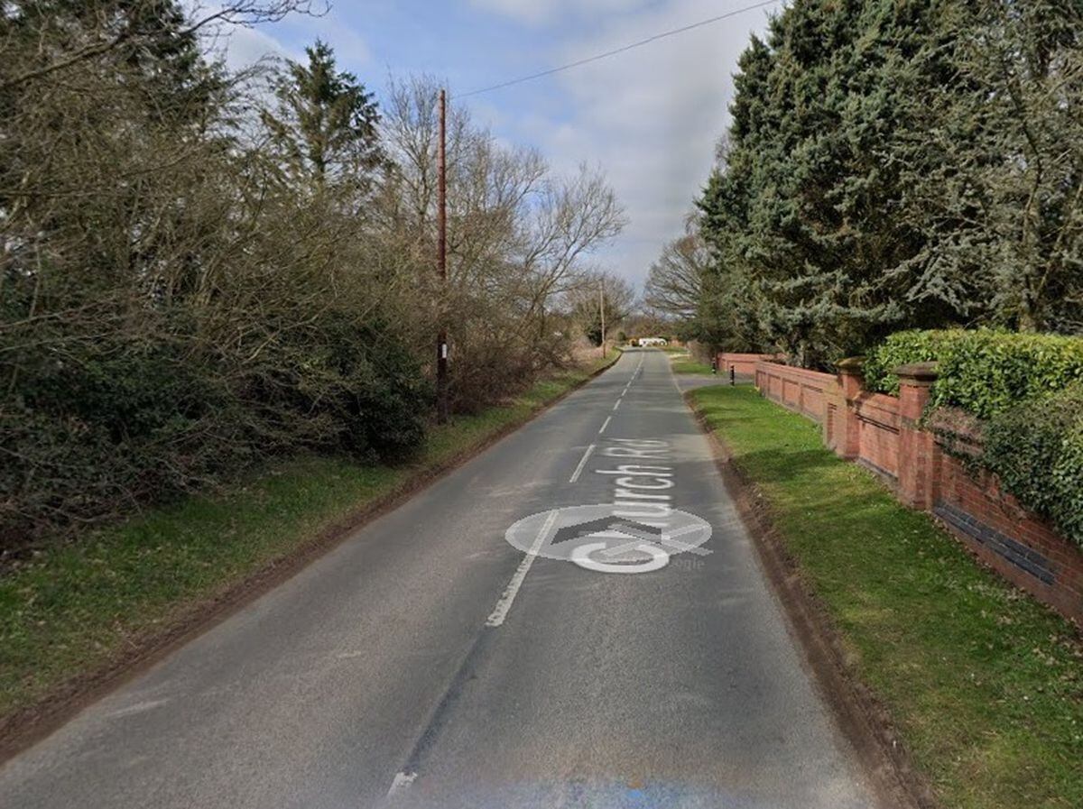 It happened near Church Road in Swindon, South Staffordshire. Photo: Google