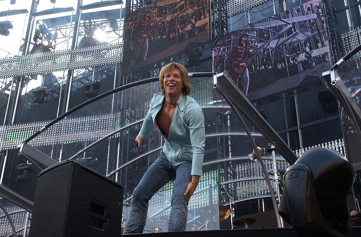 The main man - Jon Bon Jovi on stage