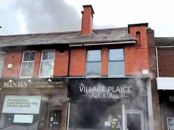 The fire broke out at The Village Plaice