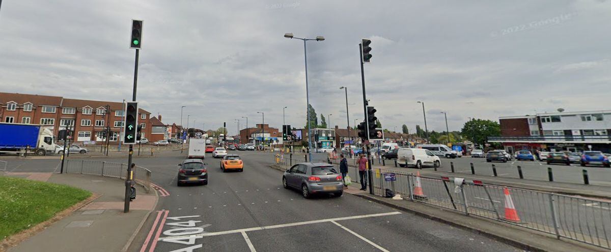 The fatal collision occurred near the junction of the Newton Road and Birmingham Road. Photo: Google.