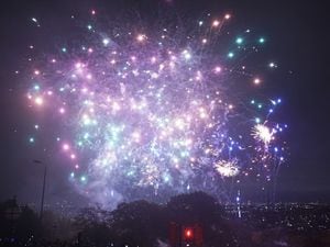 Fireworks often light up the sky during Diwali celebrations