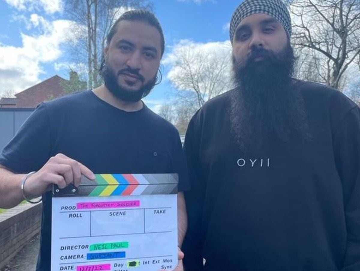 Wolverhampton actor and writer Neil Paul, left, and director of photography Gurjant Singh 