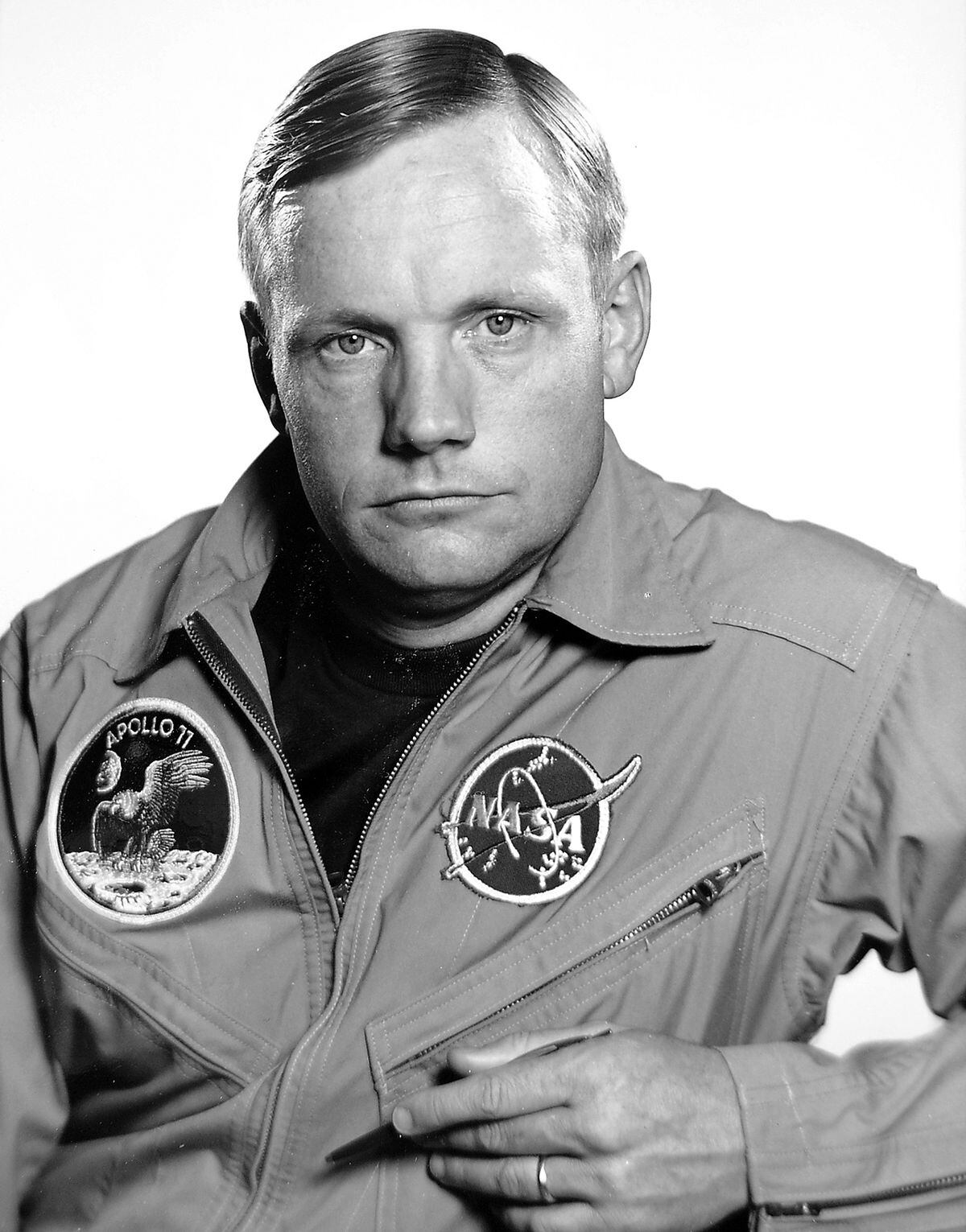 Neil Armstrong, the first man to walk on the moon