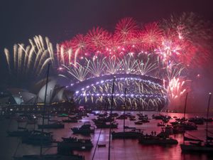 New Year's Eve at Sydney Harbour. Photo: AP/Mark Baker