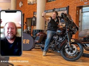 Gary Lamb bagged himself a brand-new Harley-Davidson Road King
