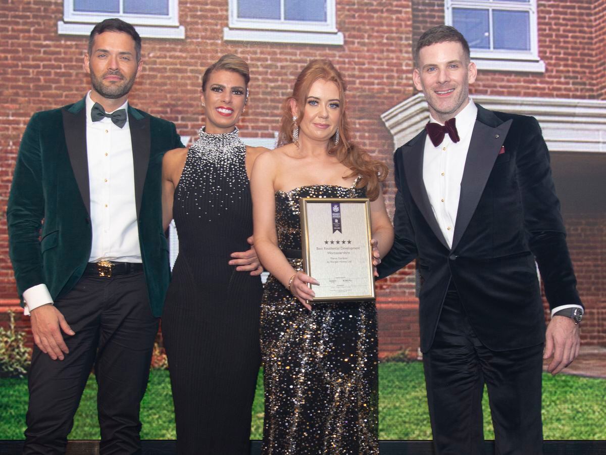 The Horgan Homes team accepting one of the five star awards at the International Property Awards
