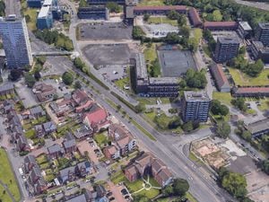An aerial view of Wednesfield Road in Wolverhampton, where the attack happened. Photo: Google