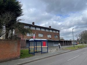 Empty shops and garages in Shelley Road, Willenhall, which could become houses. PIC: Walsall Housing Group