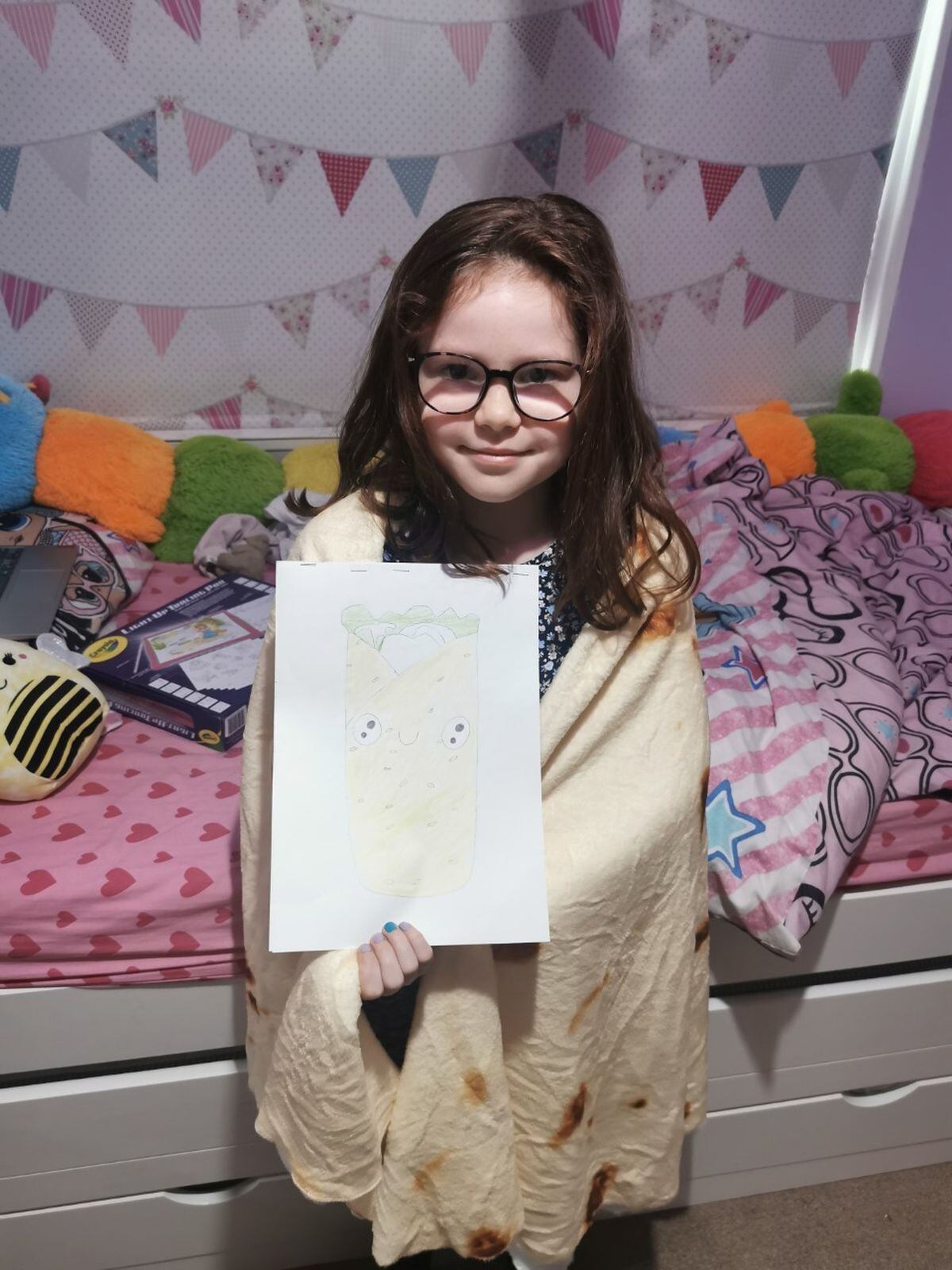 Chloe Trainer, nine, wrote her own book for World Book Day.