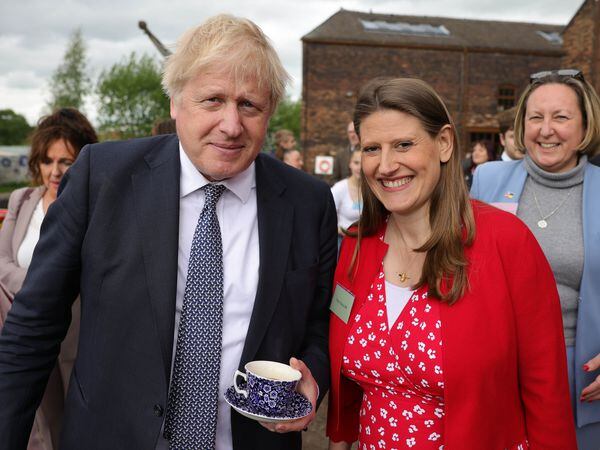 Theo Clarke MP welcomed the Prime Minister to Staffordshire in May