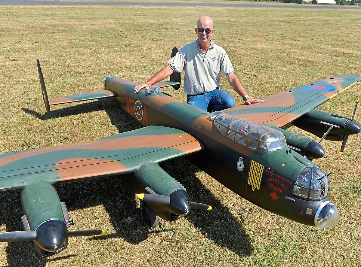 Steve Holland from Tilbury in Gloucestershire with his Lancaster bomber