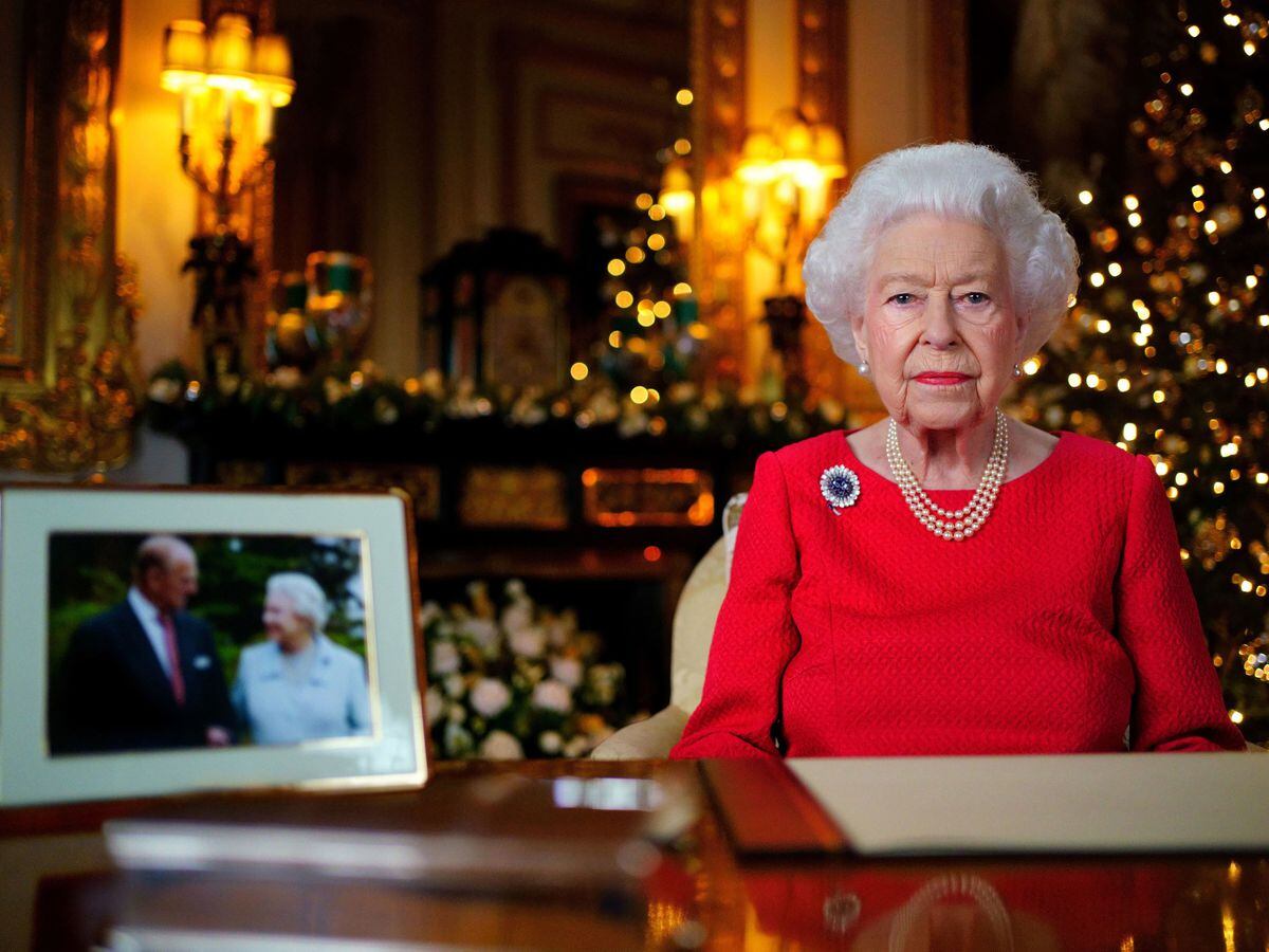 The Queen recorded her final Christmas broadcast at Windsor Castle in 2021