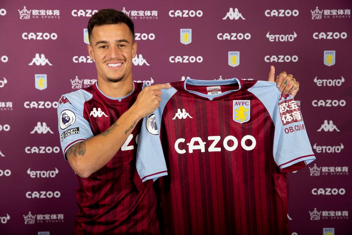 New loan signing Philippe Coutinho (Photo by Neville Williams/Aston Villa FC via Getty Images).