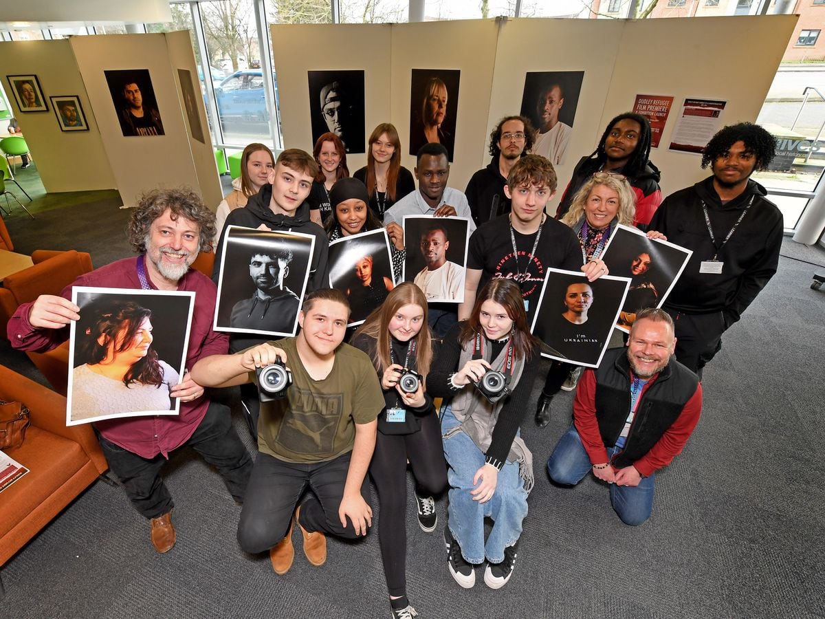 Refugees in Dudley are celebrated by students at the town's college in new exhibition