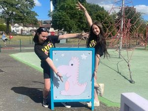 Volunteers from the National Citizen Service came together to renovate the toddler area at Cannock Park
