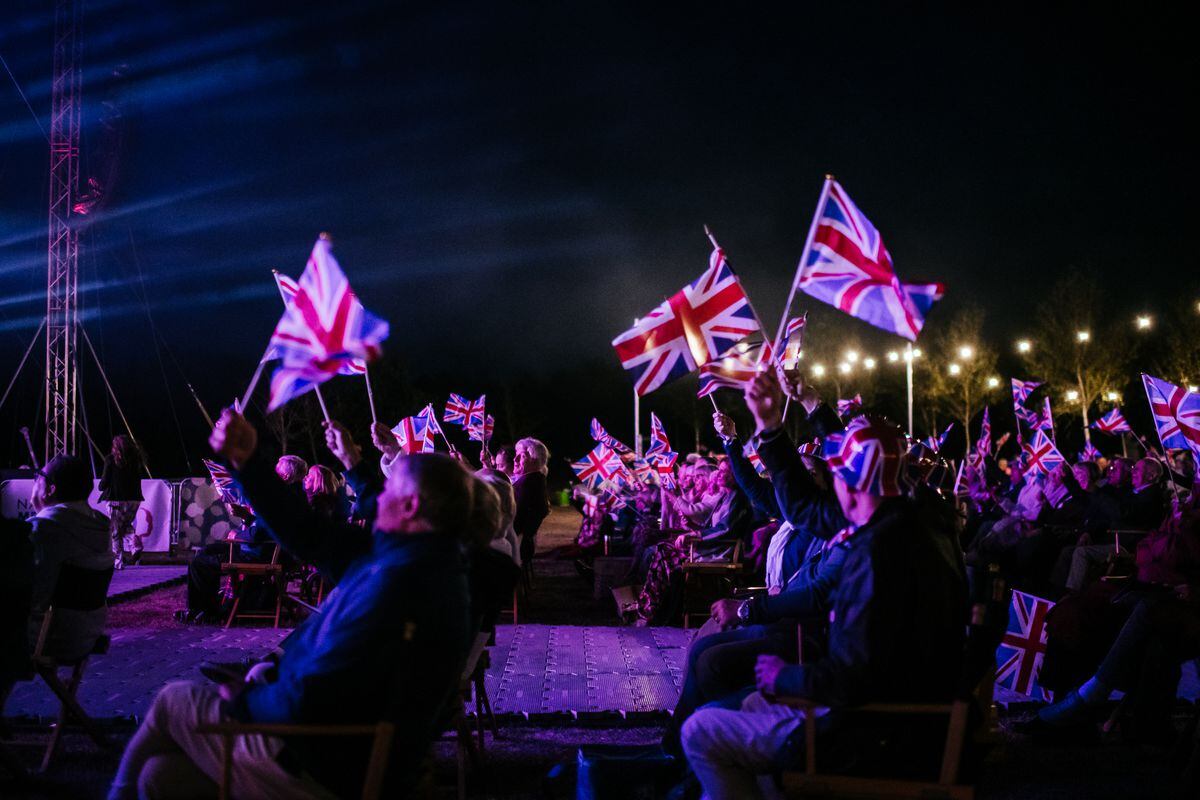 Visitors will be seen waving union jack flags during the more patriotic numbers