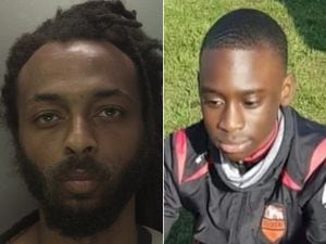 Ishmael Farquharson, left, is wanted over the the death of Sekou Doucoure, right 
