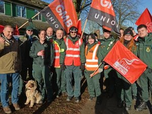 Paramedics, ambulance workers and staff came together to continue their fight for a fair pay deal