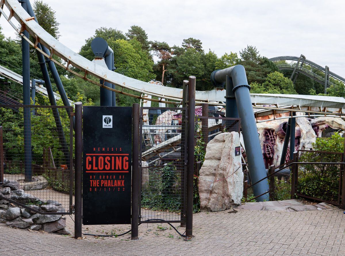 Signs near the ride have also been put up in the park. 