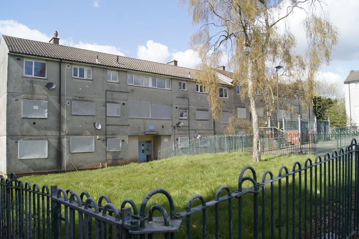 Shuttered-up flats on Barratts Road, round the corner from Gildas Avenue. Photo: LDRS