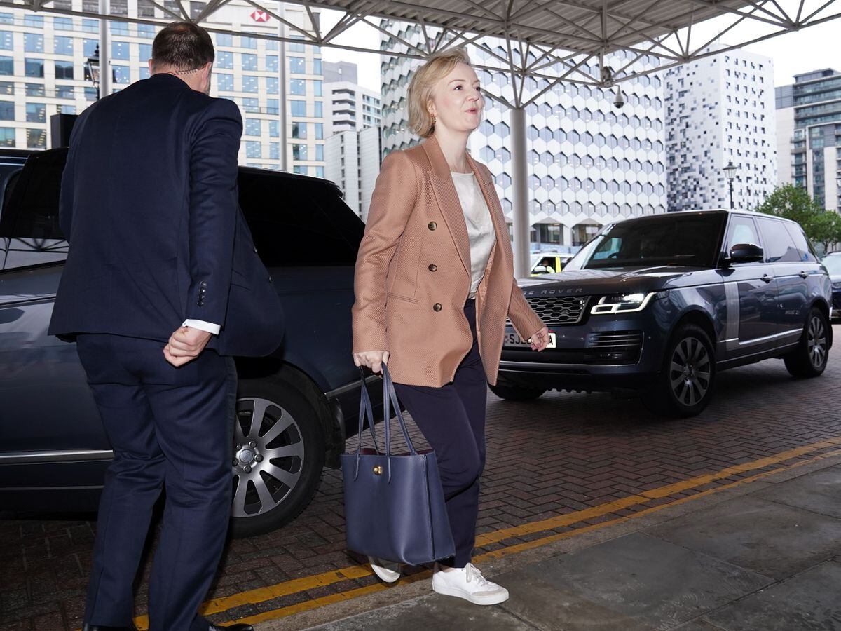 Prime Minister Liz Truss arriving at the Hyatt hotel in Birmingham ahead of day three of the Conservative Party annual conference