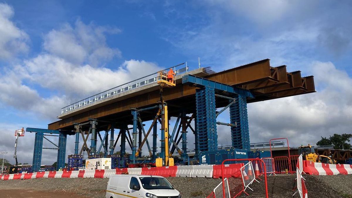 Two bridges are being installed this weekend (Photo courtesy: National Highways: West Midlands).
