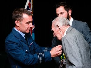  John William Bray, 97 from Albrighton, has been presented with the Legion D'Honneur award from D Day Landings. Presented by Group Captain Tone Baker. (name spelt correctly).