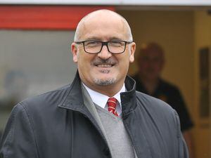 Harriers Chairman Rod Brown during the FA Cup Fourth Round Qualifying match between Stourbridge and Kidderminster Harriers on 24 October 2015. Photo by Will Kilpatrick..