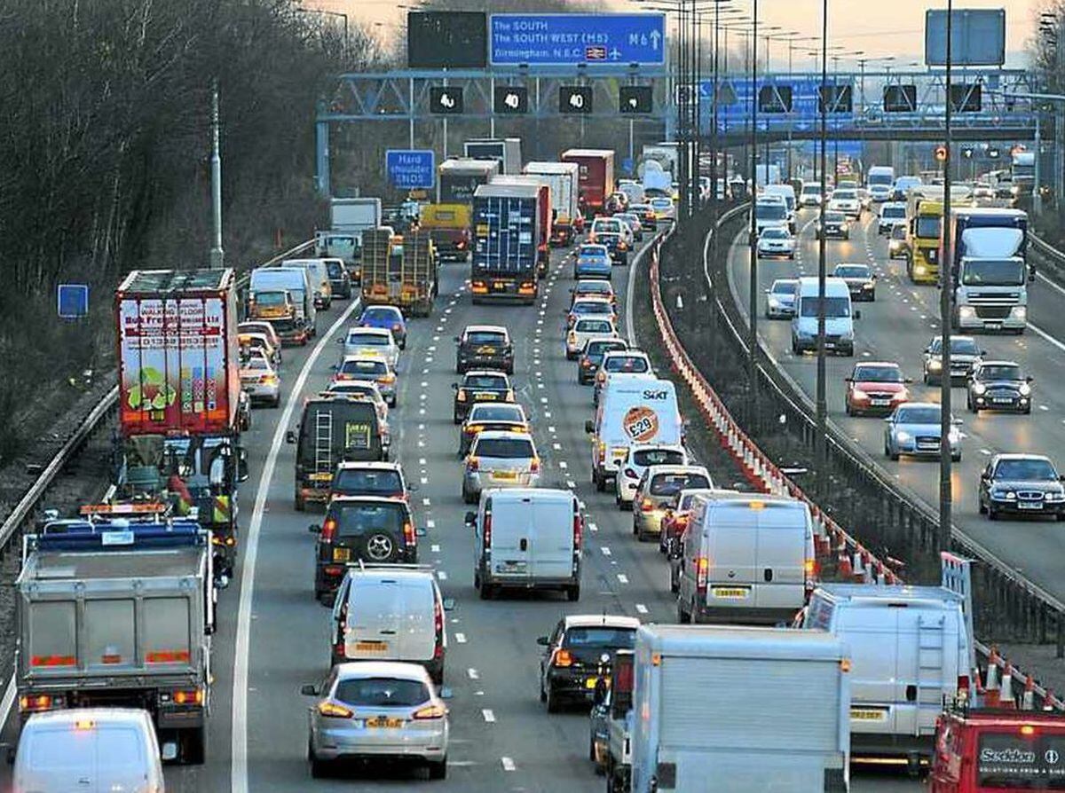 There were delays on the M6 this morning. (Library picture)