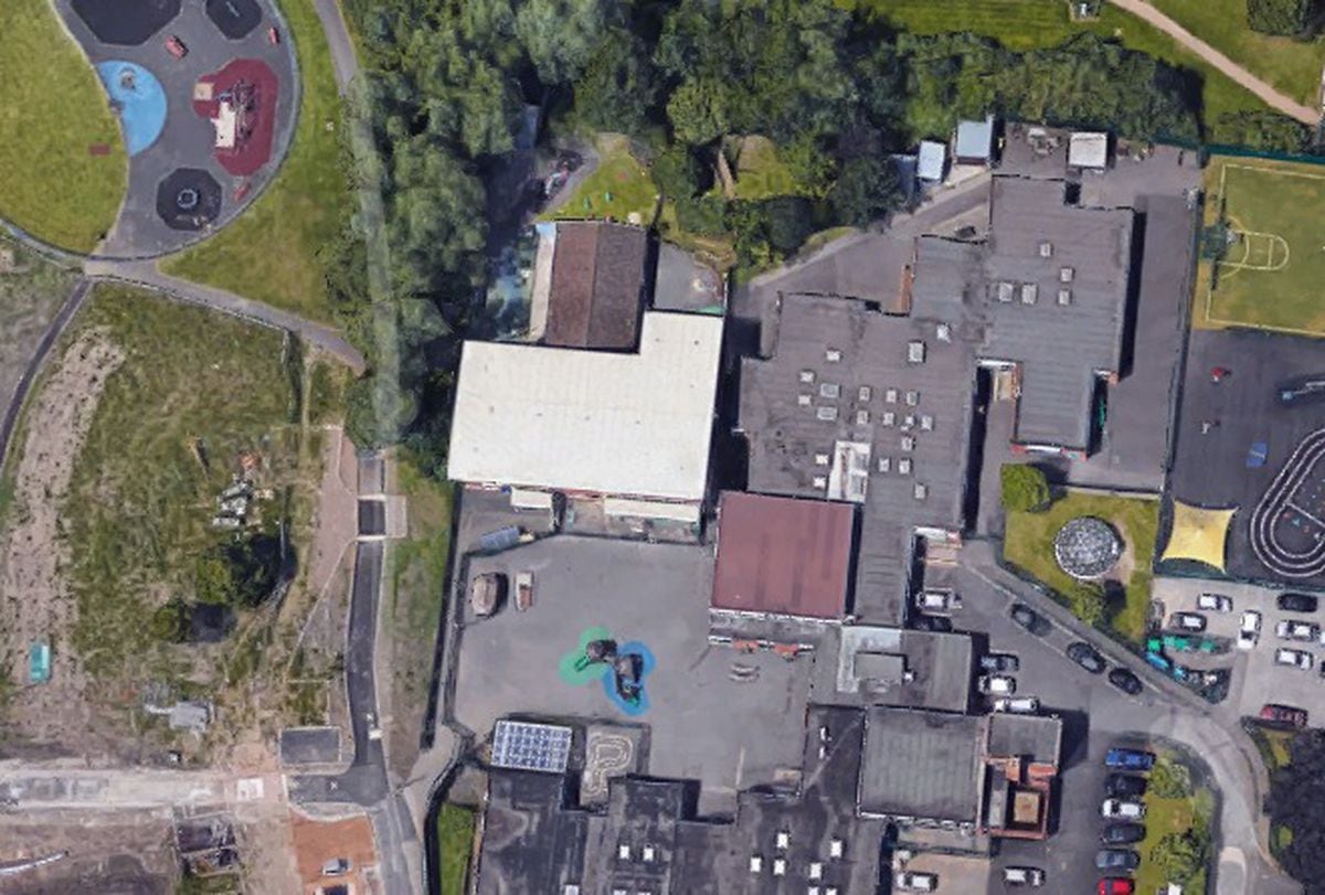 An aerial view showing Ryders Green Primary School in West Bromwich. Photo: Google