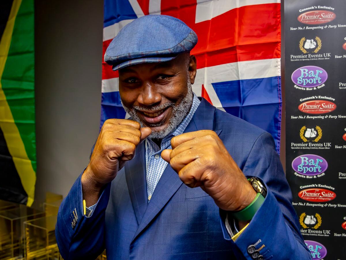 Lennox Lewis was making a rare public appearance at the Premier Suite at Bar Sport