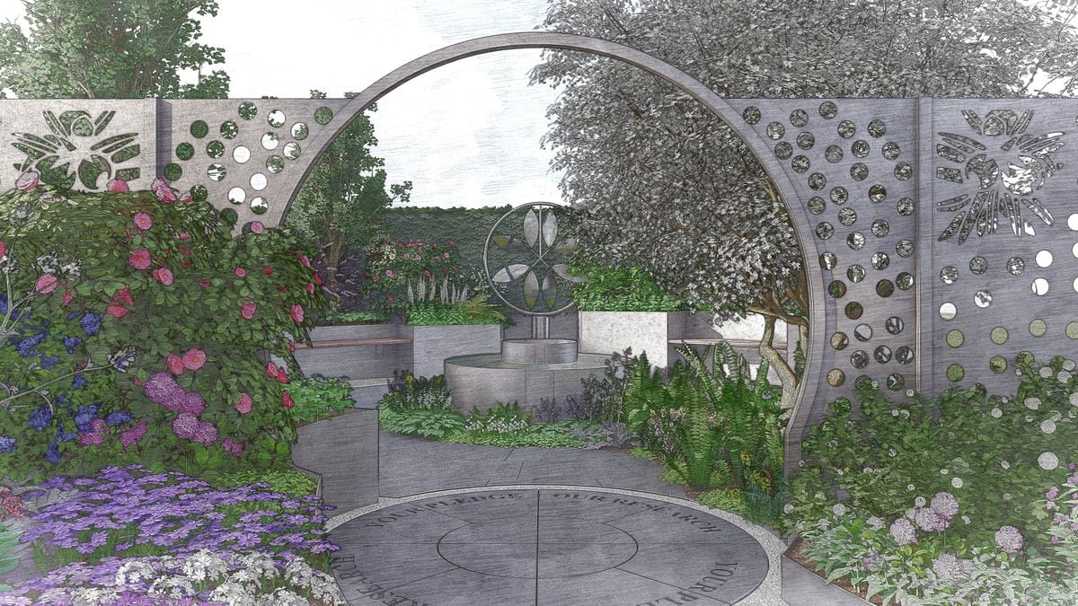 Karen's design for the Cancer Research UK legacy garden