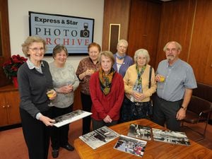   E&S photo archives volunteers, at the Express and Star, Queen Street, Wolverhampton..