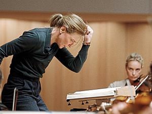 Cate Blanchett gives a commanding performance as fictional orchestra conductor Lydia Tar in writer-director Todd Field’s psychological drama