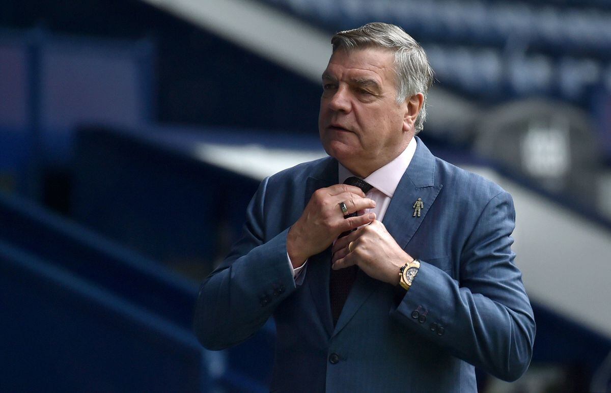 West Bromwich Albion manager Sam Allardyce before the Premier League match at The Hawthorns, West Bromwich. Picture date: Sunday May 16, 2021. PA Photo. See PA story SOCCER West Brom. Photo credit should read: Rui Vieira/PA Wire...RESTRICTIONS: EDITORIAL USE ONLY No use with unauthorised audio, video, data, fixture lists, club/league logos or "live" services. Online in-match use limited to 120 images, no video emulation. No use in betting, games or single club/league/player publications..