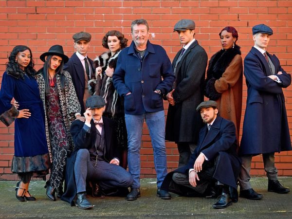 Creator Steven Knight with the dancers in the new Peaky Blinders show, which runs at Birmingham Hippodrome in September