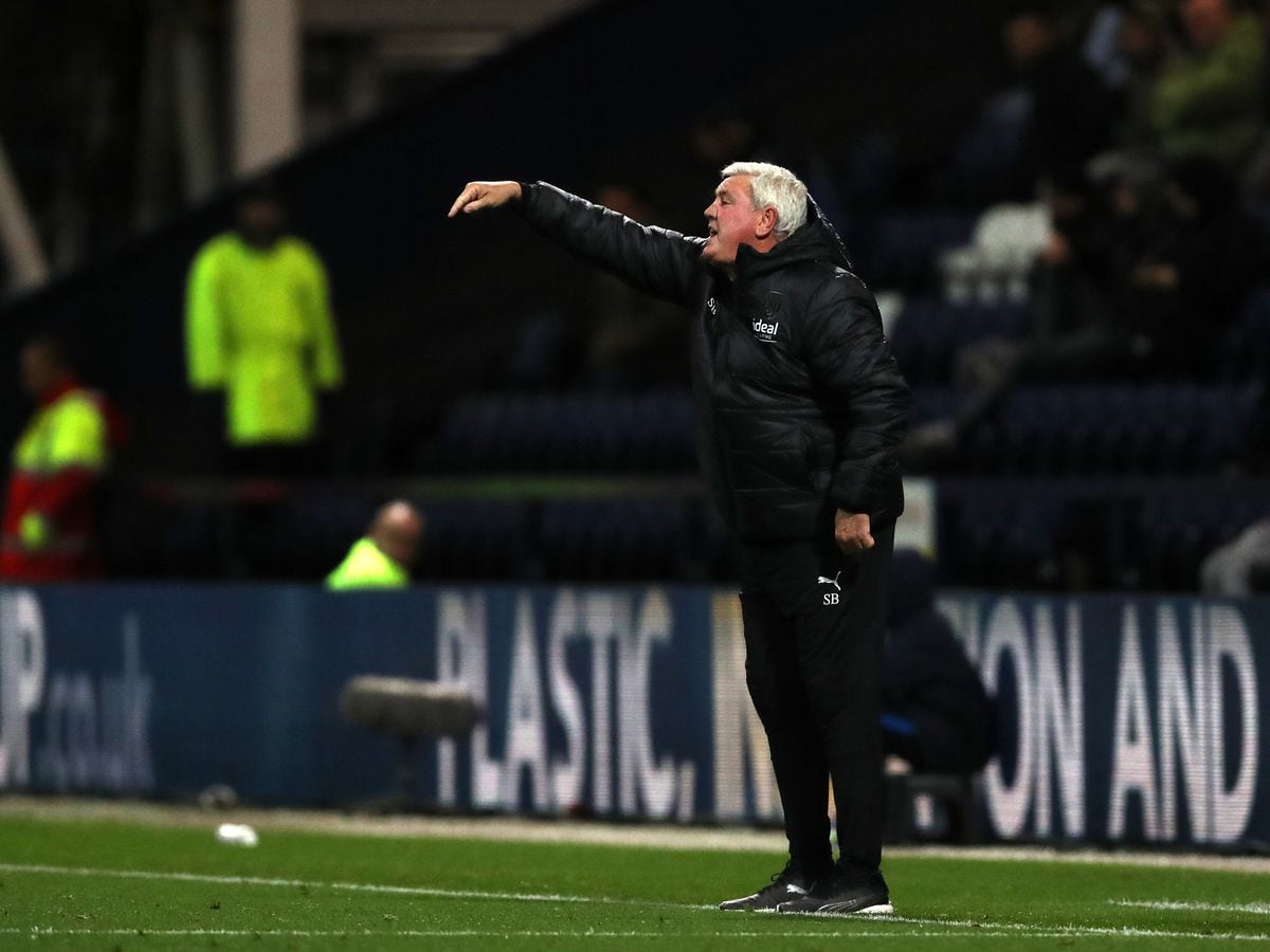 Steve Bruce during the Sky Bet Championship between Preston North End and West Bromwich Albion at Deepdale on October 5, 2022 in Preston, United Kingdom. (Photo by Adam Fradgley/West Bromwich Albion FC via Getty Images).