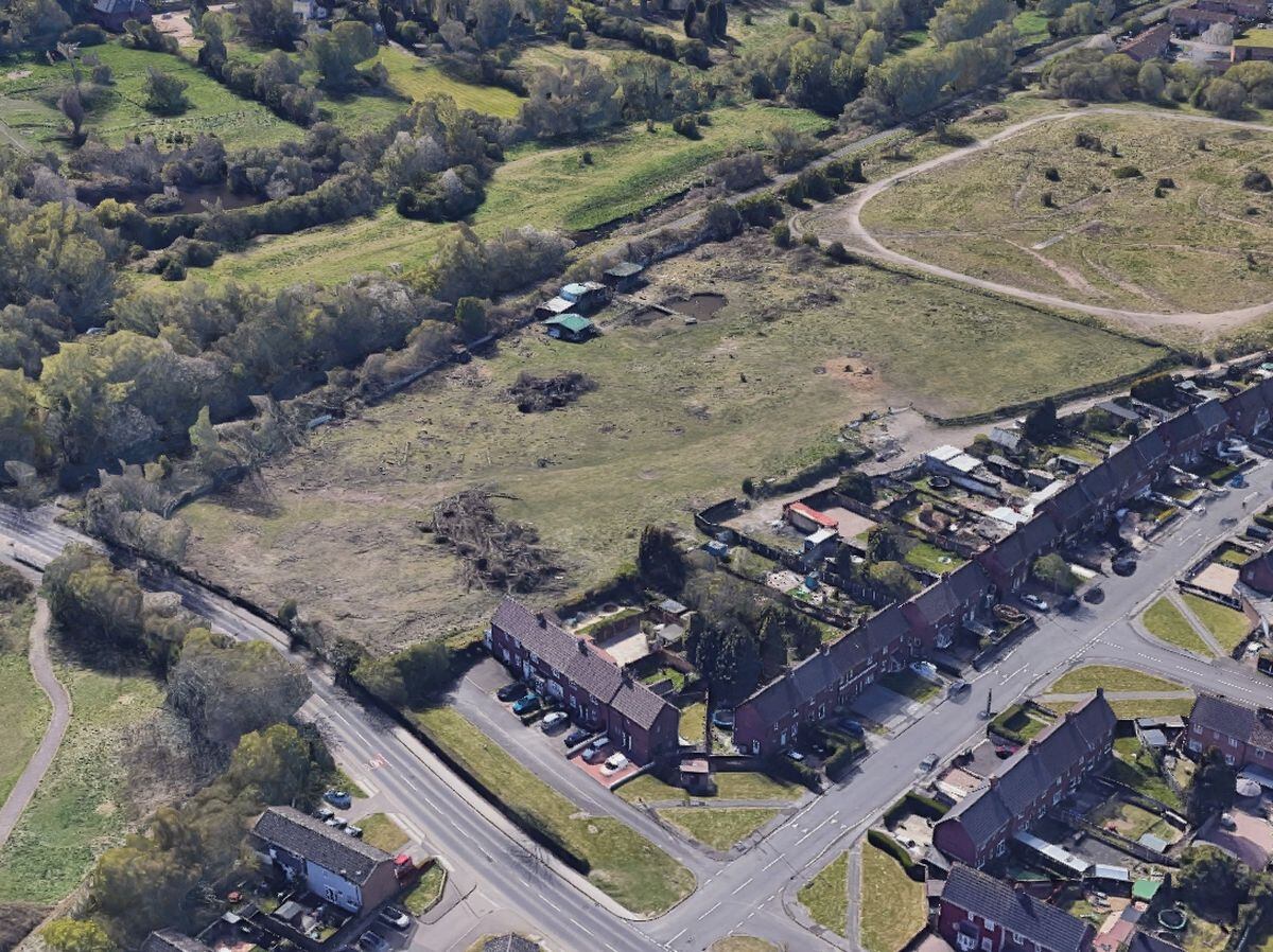 The land earmarked for 150 homes in Walsall. Photo: Google