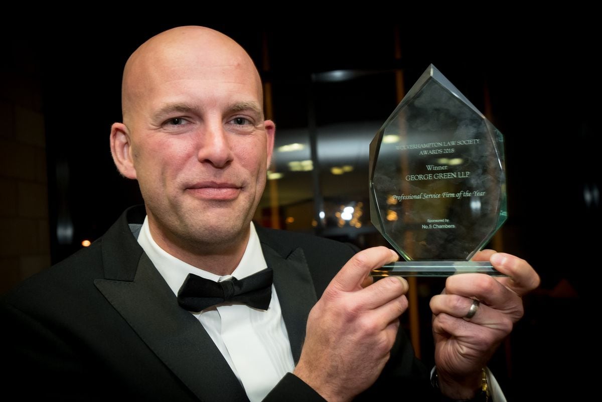 James Coles collected the award for Professional Services Firm of the Year on behalf of George Green Solicitors