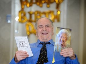 Gordon Garbett celebrating his 100th birthday