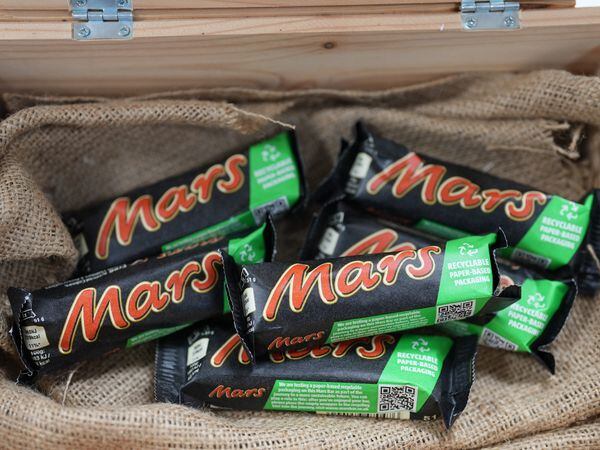 Mars bars in paper packaging