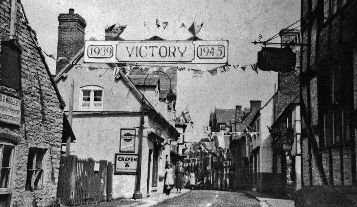 This banner in Much Wenlock says it all. (This picture comes from the book Much Wenlock Past To Present In Photographs by Joy Sims and Ina Taylor.)