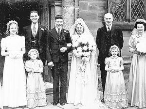 Murder victim Elsie Taylor on her wedding day. The 47-year-old was last seen drinking in the Wolseley Arms – a pub on the A513 – on April 12, 1957