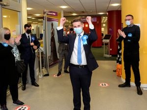 Conservatives have been celebrating across the region, including in Walsall, pictured