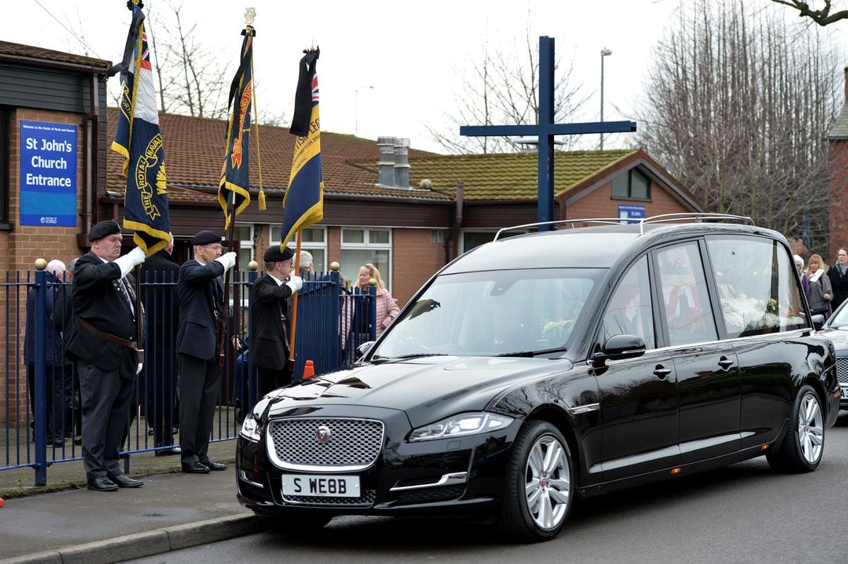 The funeral of war hero William Garbett